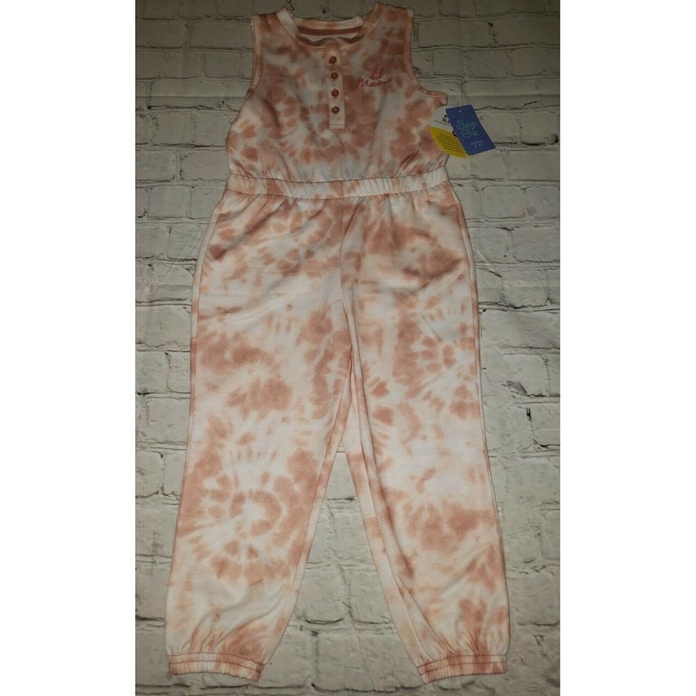 Nwt Girls 4T Sleep Chic Mommy & Me Kids Lil Mama Pink One Piece Romper